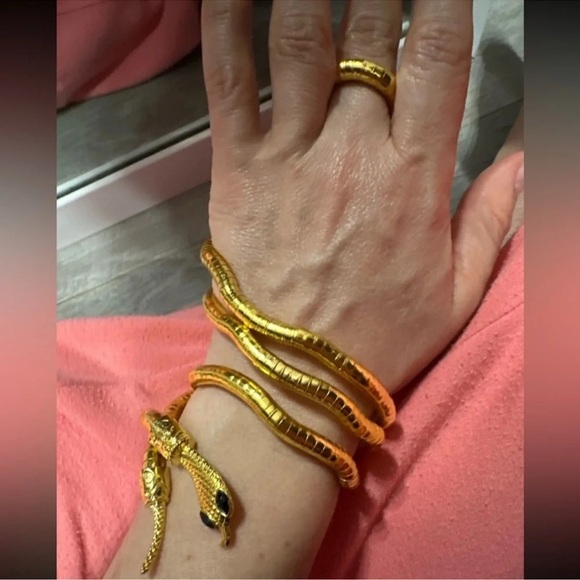 Serpenti Bendable Snake Necklace Wrap Bangle - Picture 2 of 15